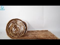 नई-सफेद परत के साथ नया भूरा ग्लासवूल कंबल